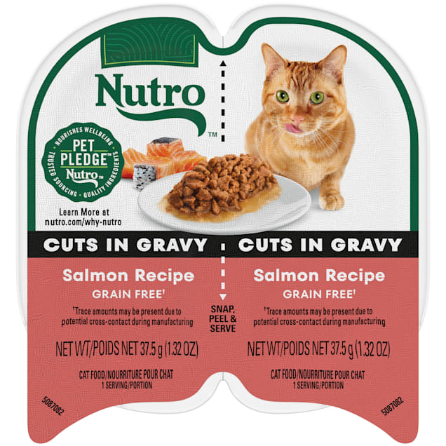 Nutro Perfect Portions Cuts in Gravy Real Salmon Wet Cat Food, 2.64 oz., Case of 24 - Carousel image #1