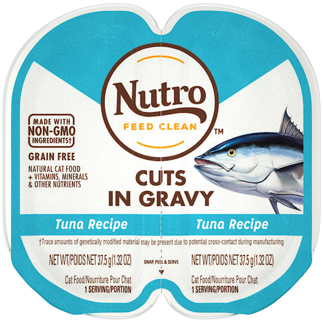 Nutro Perfect Portions Cuts in Gravy Real Tuna Wet Cat Food, 2.64 oz., Case of 24 - Carousel image #1