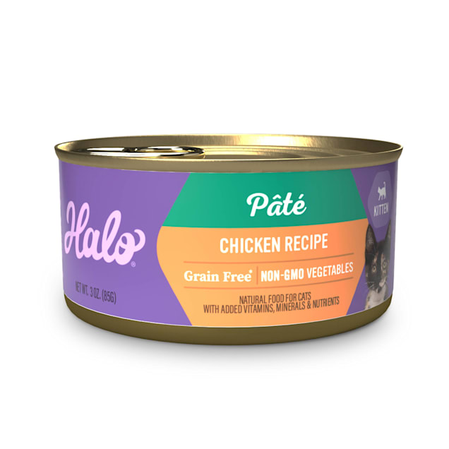Halo Grain Free Chicken Pate Kitten Food 3 oz Case of 12 from Petco