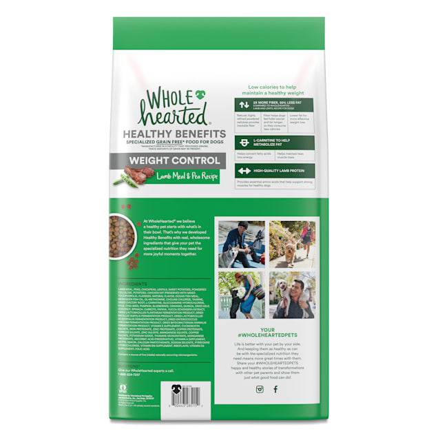 Wholehearted dog hotsell food weight control