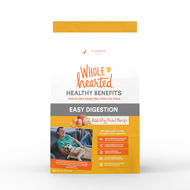WholeHearted Grain Free Healthy Benefits Easy Digestion Potato and Egg Product Recipe Dry Dog Food, 25 lbs. - Carousel image #1