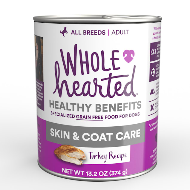 WholeHearted Skin & Coat Care Turkey Recipe Wet Dog Food, 13.2 oz., Case of 12 - Carousel image #1