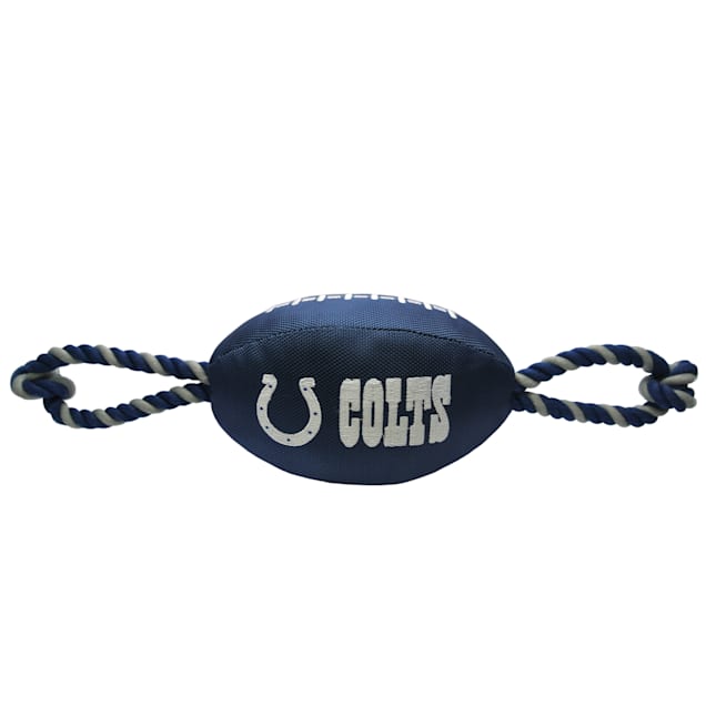 Pets First Indianapolis Colts Football Dog Toy, Medium - Carousel image #1
