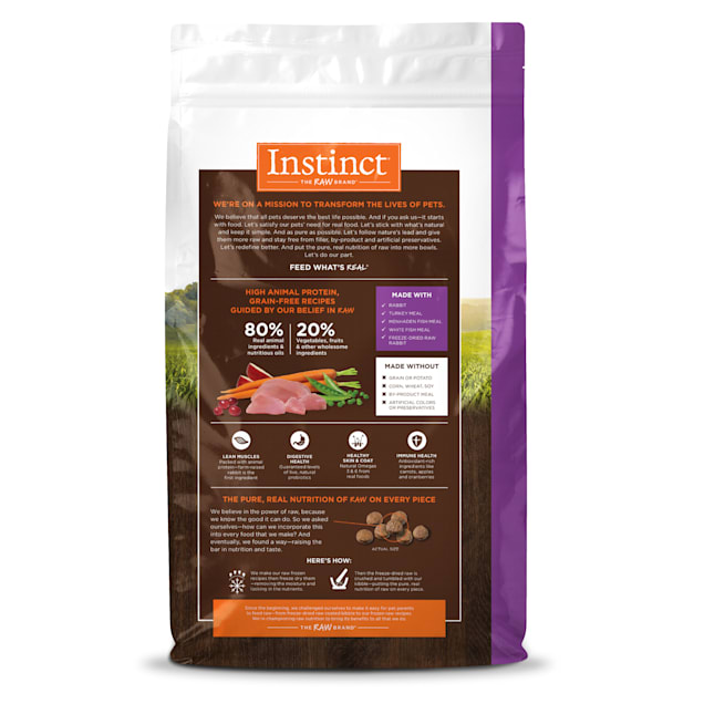 Instinct Original Grain Free Recipe with Real Rabbit Natural Dry