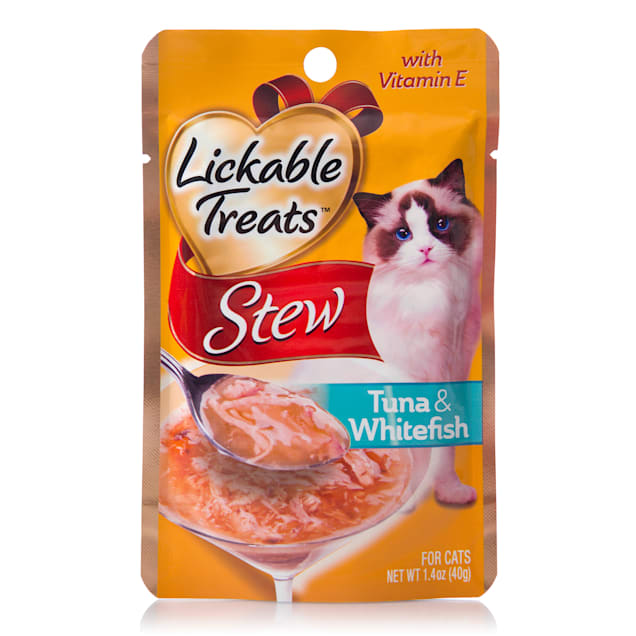 Lickable Treats Stew Tuna & Whitefish for Cats, 1.4 oz. - Carousel image #1