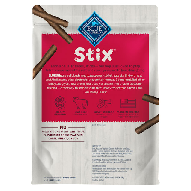 Blue Buffalo Beef Potato Stix Dog Treats 13 oz from Petco
