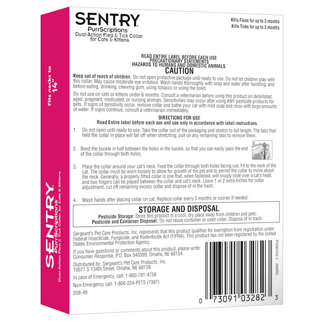 Sentry PurrScriptions Flea \u0026 Tick Cat