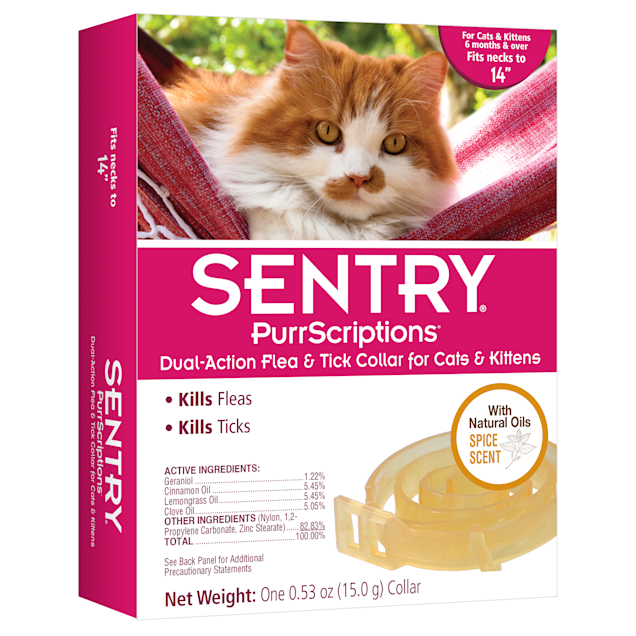 Sentry PurrScriptions Dual-Action Flea & Tick Collar for Cats - Carousel image #1