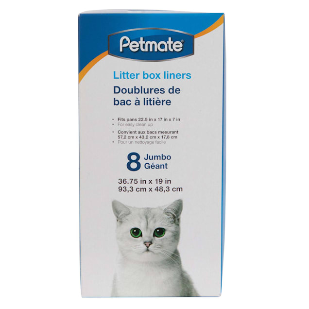 Petmate Litter Box Liners For Large Cat And Kitten Litter Pans 12