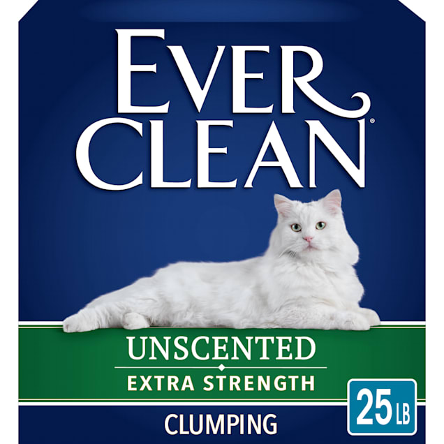 Ever Clean Extra Strength Unscented Clumping Cat Litter, 25 lbs. Petco