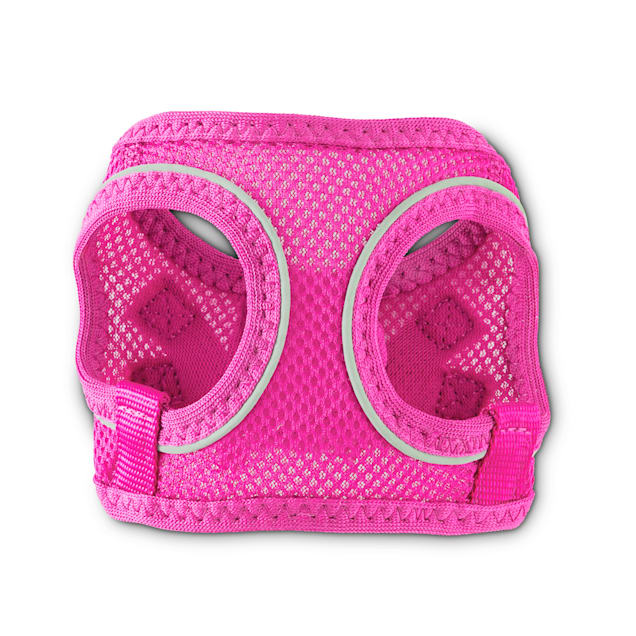 Pink mesh top dog harness