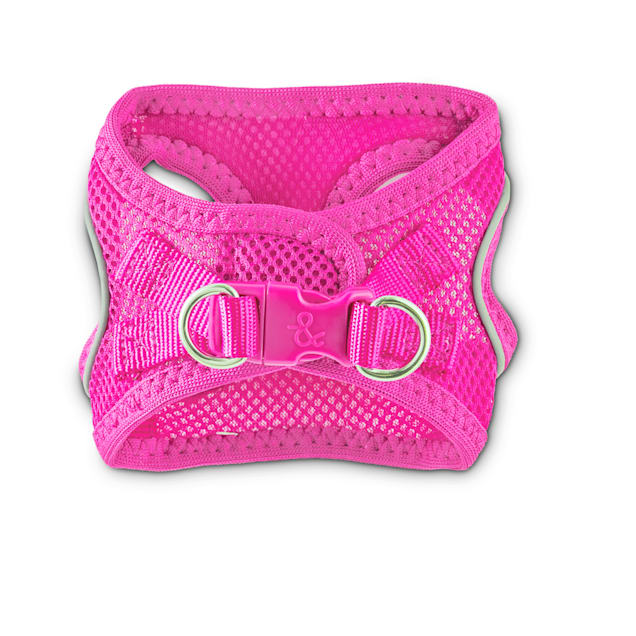 Bond & Co. Reflective Pink Mesh Dog Harness, XX-Small/X-Small - Carousel image #1
