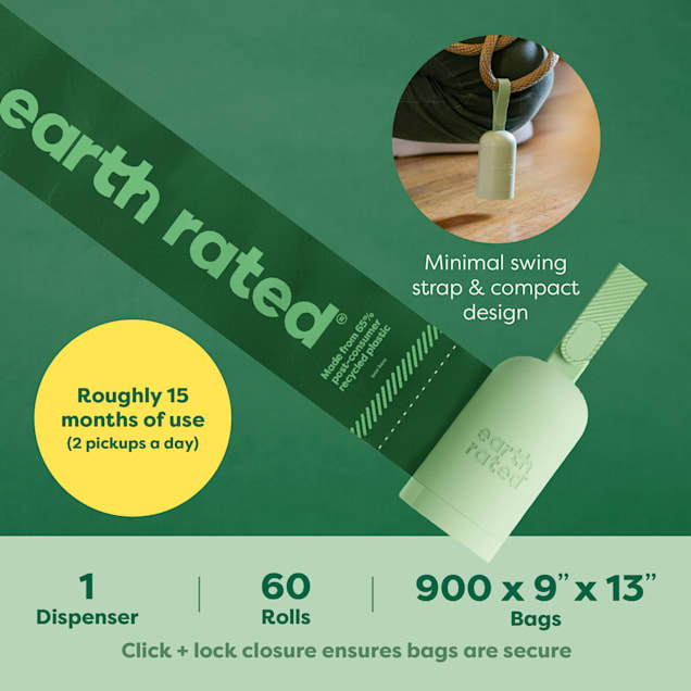 Earth rated top poop bags 900