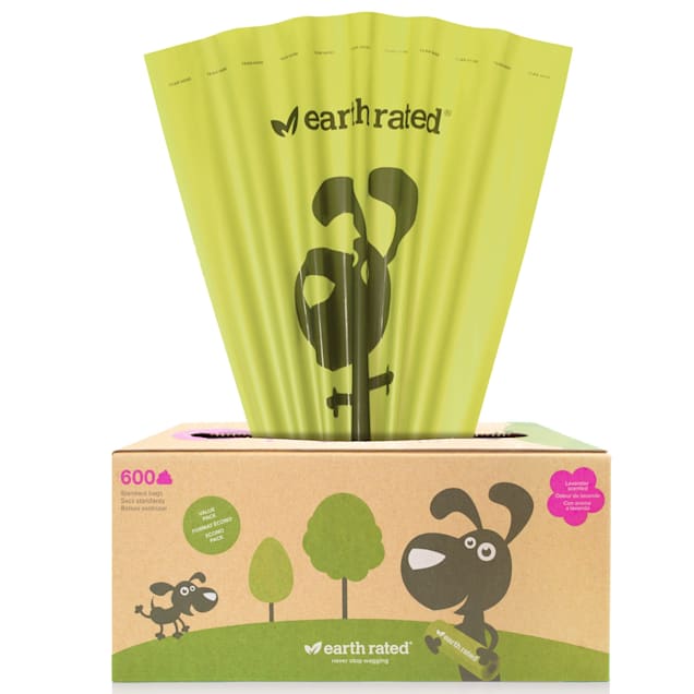 Earth Rated Dog Poop Bags Pantry Pack Scented Bags, 600 Count - Carousel image #1