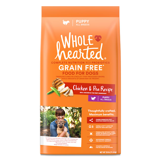 WholeHearted Grain Free Chicken and Pea Recipe Dry Puppy Food
