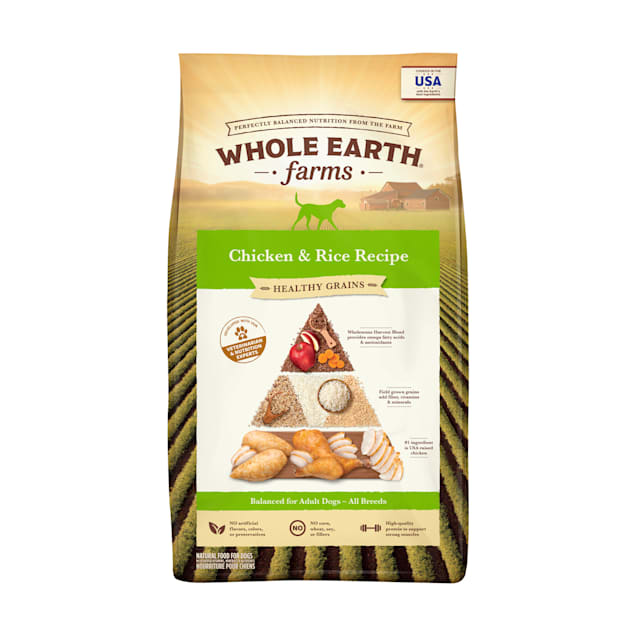 Whole Earth Farms Healthy Grains Chicken and Rice Recipe Dry Dog Food, 4 lbs. - Carousel image #1