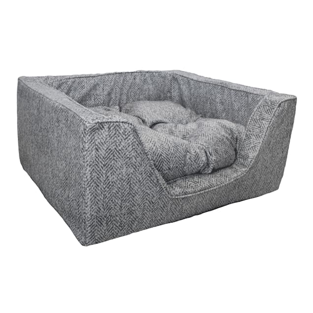 Snoozer Premium Micro Suede Square Palmer Dove Dog Bed, 31.5" L X 27.5" W - Carousel image #1