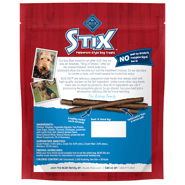Blue stix on sale dog treats