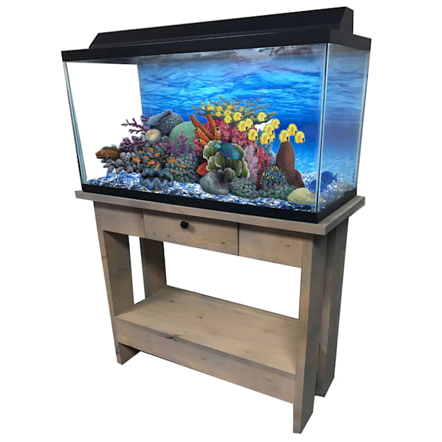 r j enterprises rustic x 30 tall aquarium cabinet 24 x12