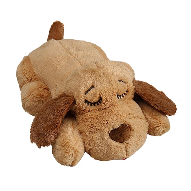 NEW Snuggle Puppy Behavioral Aid Toy in Brown and White by SmartPetLove 