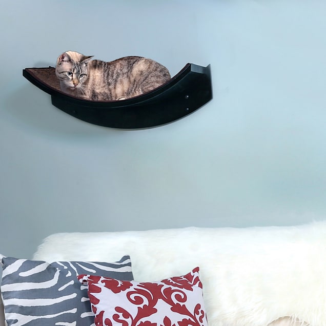 The Refined Feline Lotus Leaf Cat Shelf, Lotus Cat Shelves
