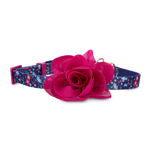 Bond & Co. Pink Blooming Blossom Cat Collar - Carousel image #1
