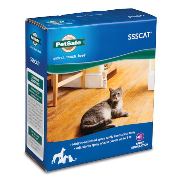 Motion activated pet deterrent clearance