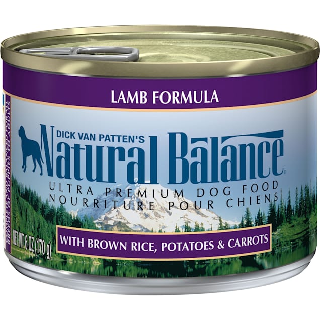 Natural Balance Ultra Premium Lamb Formula Wet Dog Food, 6 oz., Case of