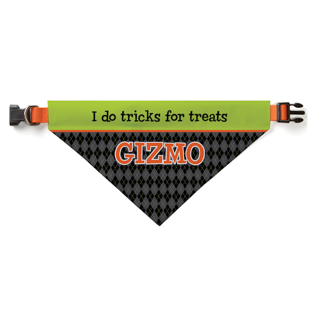 Custom Personalization Solutions Personalized Tricks For Treats Dog Bandana Collar Cover - Carousel image #1