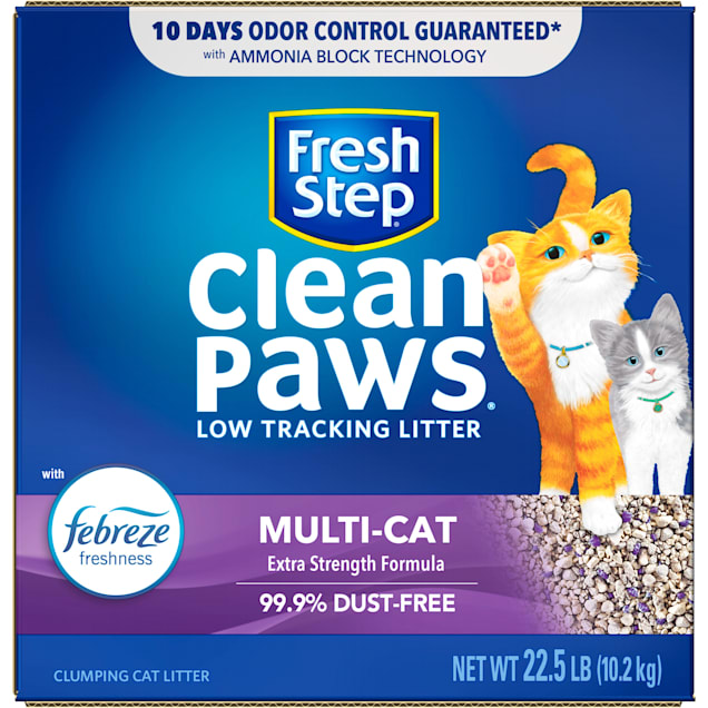 Fresh Step Clean Paws Clumping Cat Litter, Calm - 22.5 lb