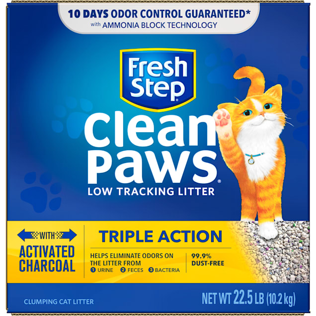 Fresh Step Clean Paws Clumping Cat Litter Odor Control 22.5 lbs