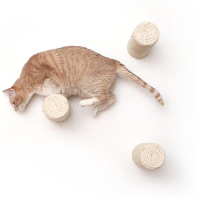 CatastrophiCreations Floating Sisal Post Step for Cats, 4 IN W X 4 IN H - Carousel image #1