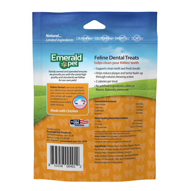 Emerald pet top feline dental treats
