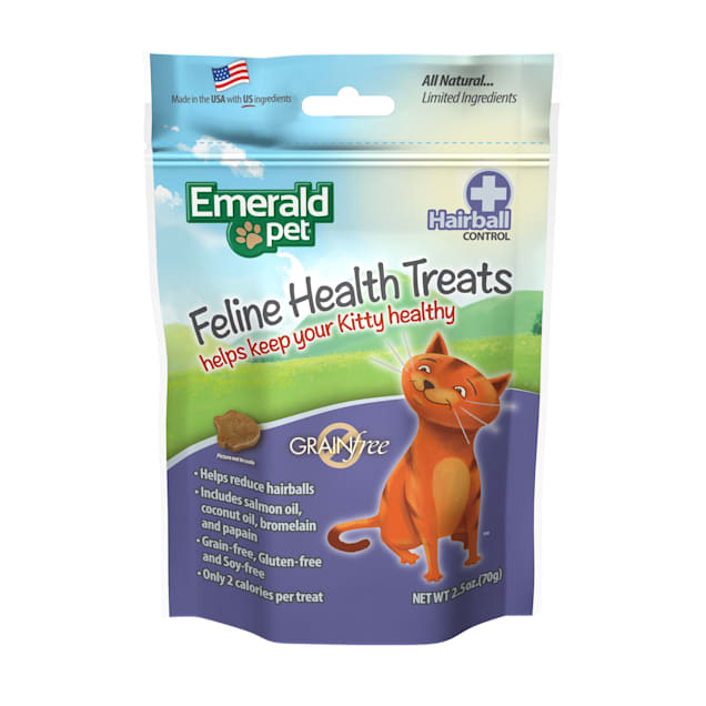 Emerald Pet Feline Hairball Control Treat For Cats, 2.5 oz Petco