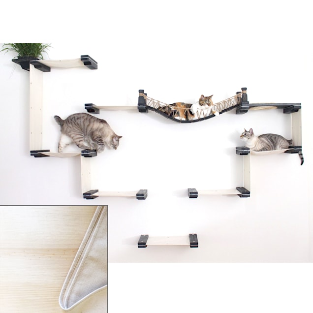 LABYRINTH Wooden Cat Play Shelves Set of 2