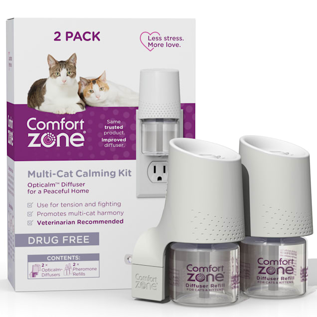 Comfort Zone Multicat Control Diffuser Kit, 3.24 fl. oz., Pack of 2 - Carousel image #1