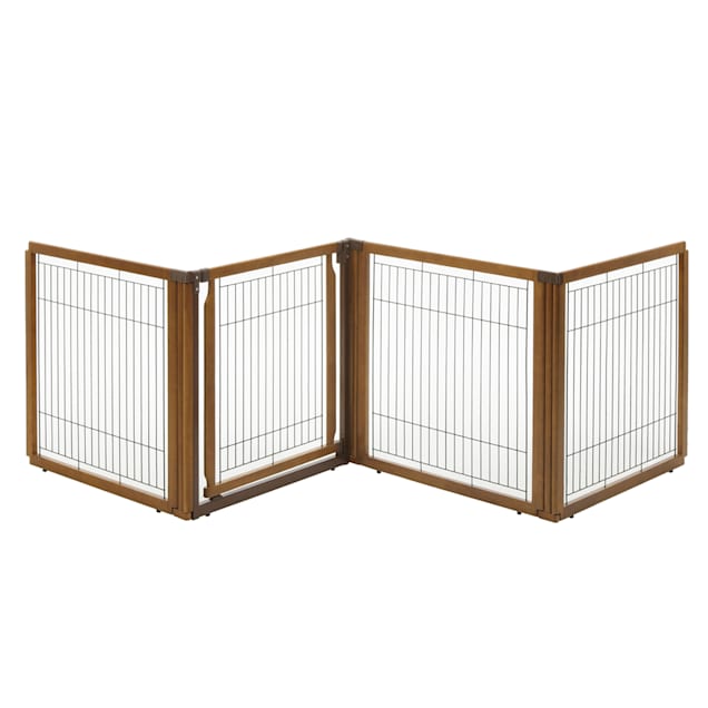 Richell Convertible Elite Pet Gate 4 Panel, 91.7" L X 29.1" W X 31.5" H - Carousel image #1