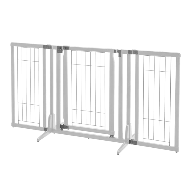 Richell Premium Plus Freestanding White Pet Gate 63 X 32 X 26 Petco