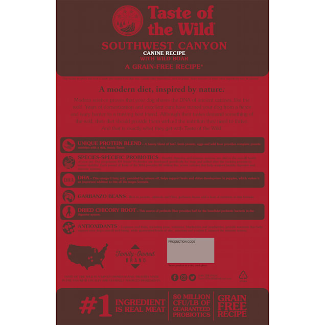 Taste of the wild southwest canyon canned dog food sale