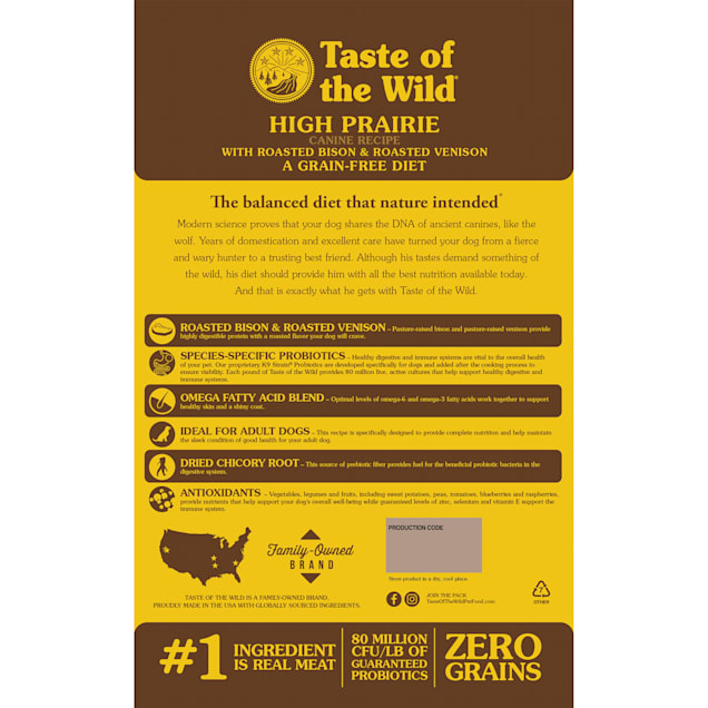 Taste Of The Wild High Prairie Grain Free Roasted Bison Venison Dry Dog Food 28 Lbs Petco The pacific stream puppy formula. taste of the wild high prairie grain free roasted bison venison dry dog food 28 lbs