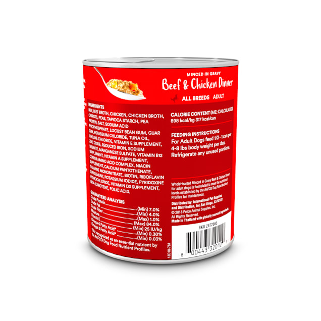 Wholehearted dog hotsell food portions