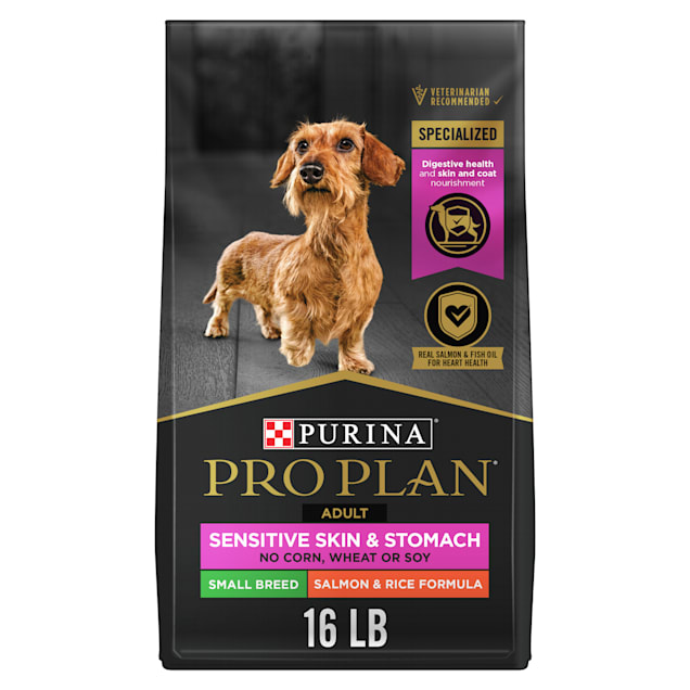 Purina Pro Plan Sensitive Skin & Stomach, Salmon & Rice Formula Small Breed Dry Dog Food, 16 lbs. - Carousel image #1