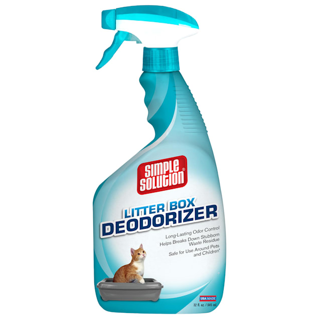 Simple Solution Cat Litter Box Deodorizer Spray Bottle 32 fl. oz