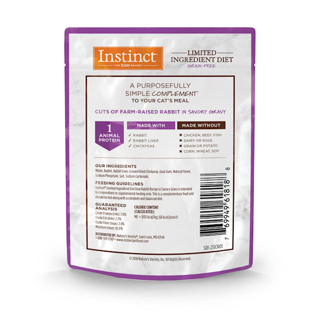 Limited ingredient cat food new arrivals rabbit