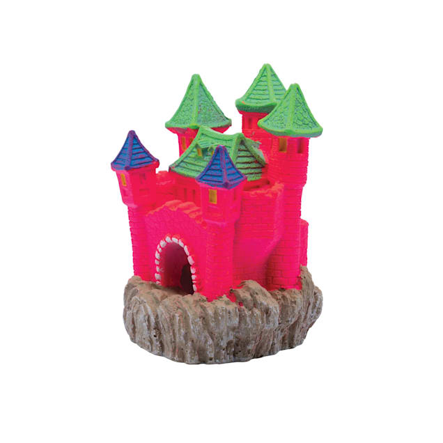 GloFish Castle Ornament Colorful Aquarium Decor, Large