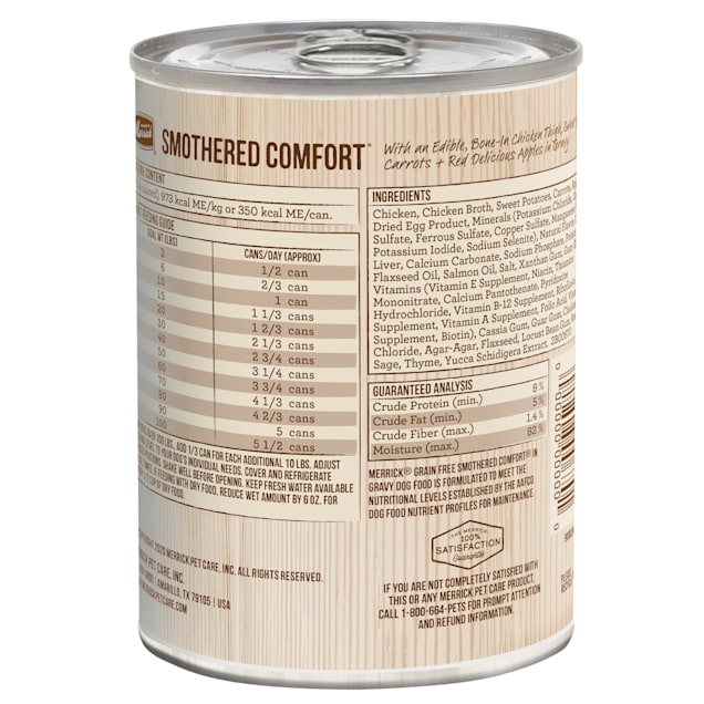 Merrick Grain Free Smothered Comfort Wet Dog Food 12 7 Oz Case Of 12 Petco