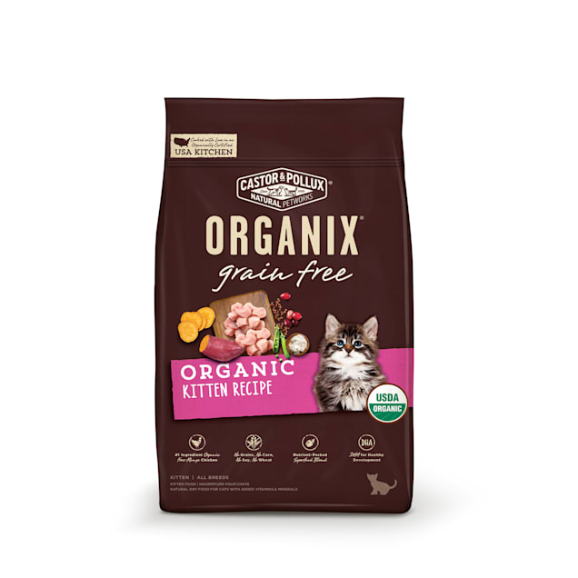 Castor Pollux Organix Grain Free Organic Kitten Recipe Cat Dry