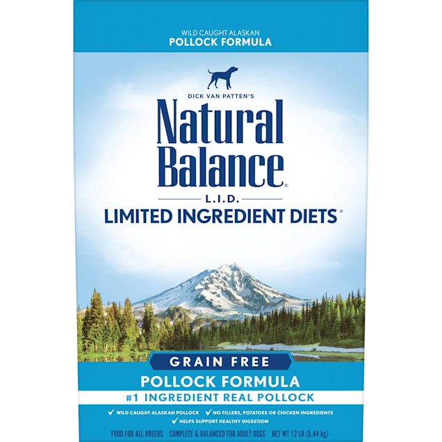 Natural Balance Limited Ingredient Diets High Protein Grain Free Pollock Formula Dry Dog Food, 12 lbs. - Carousel image #1