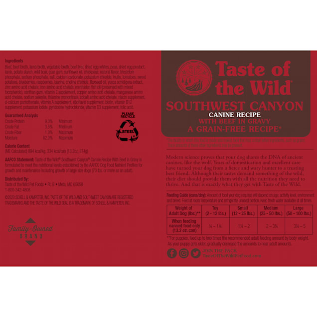 Aafco taste of the wild online