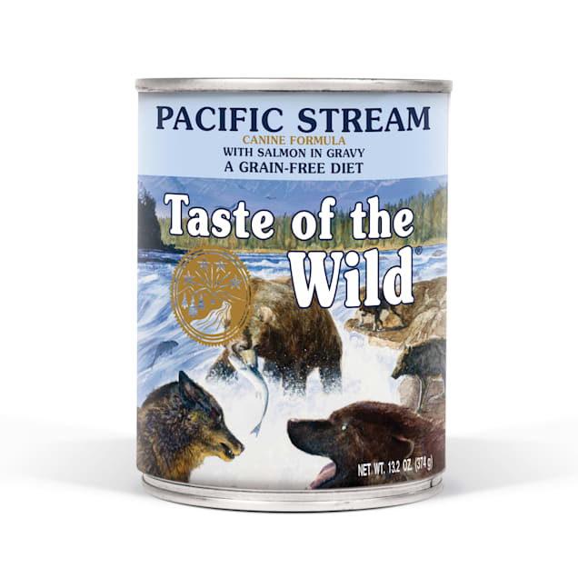 Taste of the Wild Pacific Stream Canine Dog Food Recipe with Salmon in Gravy 13.2 oz. Case of 12